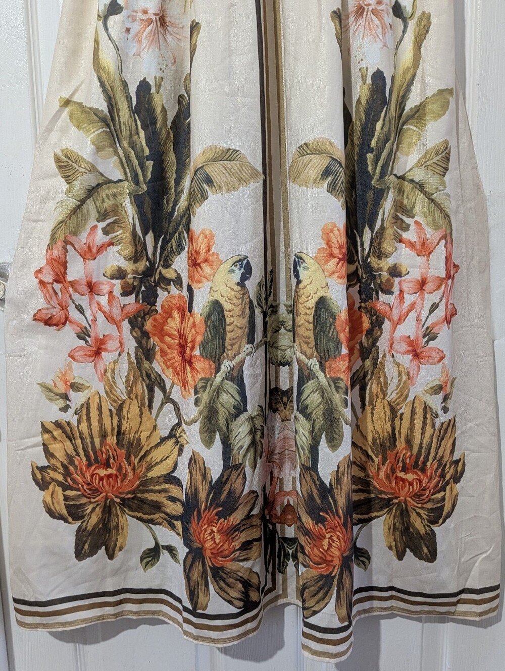 Commense Tropical Floral Print Deep V-Neck Maxi Dress - Picture 9 of 16